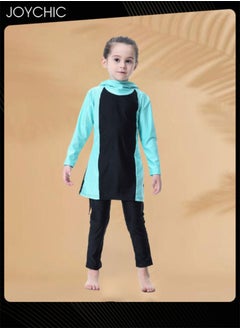 Joychic Girls Muslim Modest Summer Long Sleeve Full Coverage Sun Protection Swimwear Quick-drying and Breathable Beach Wear  - Image 1