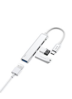 havit havit HB41 HUB 4 IN 1 Type-C to USB2.0 / USB3.0 - Silver  - Image 3