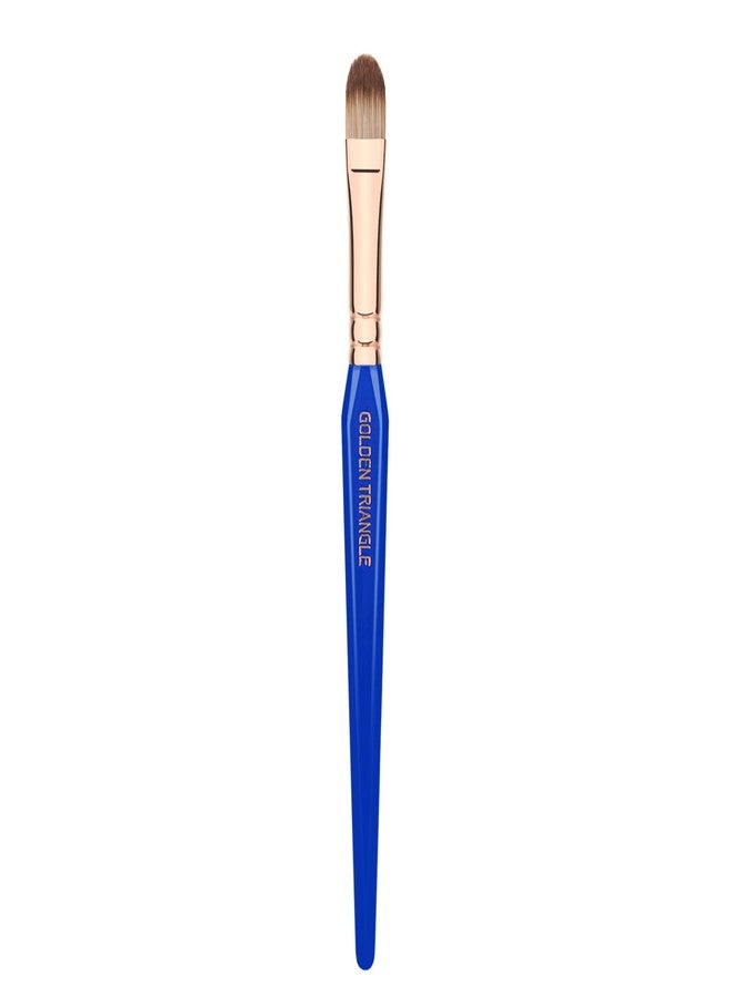 Bdellium Tools Professional Makeup Brush - Golden Triangle 937 Bold Concealer - With All Vegan and Soft Synthetic Fibers, For Blending Concealer (Blue, 1pc) - Image 4