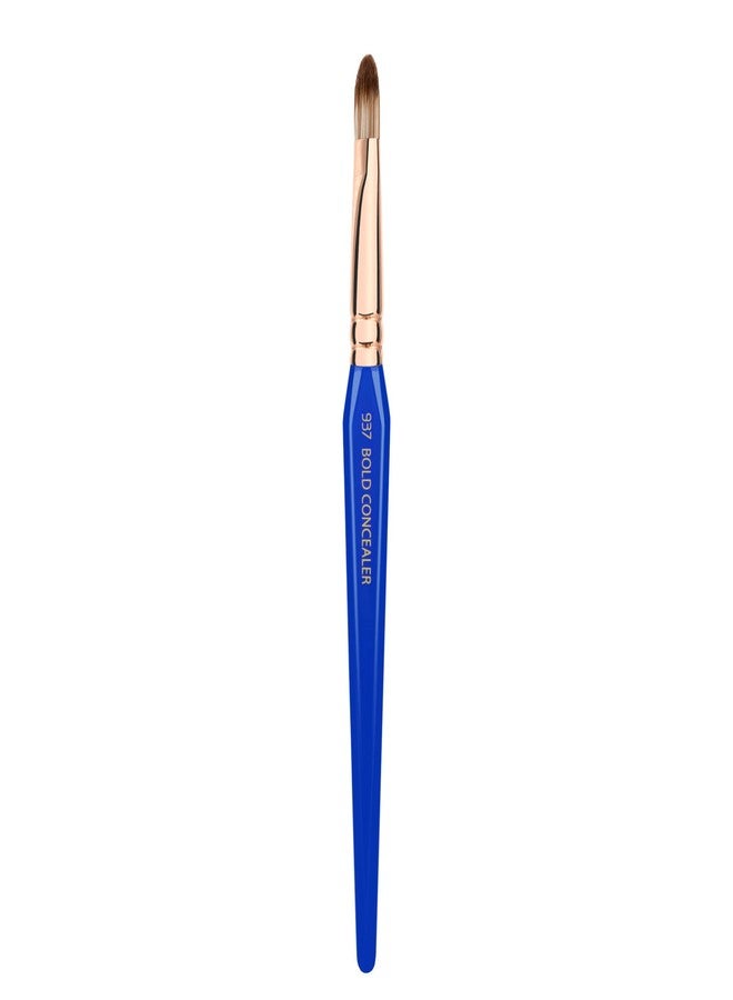 Bdellium Tools Professional Makeup Brush - Golden Triangle 937 Bold Concealer - With All Vegan and Soft Synthetic Fibers, For Blending Concealer (Blue, 1pc) - Image 1