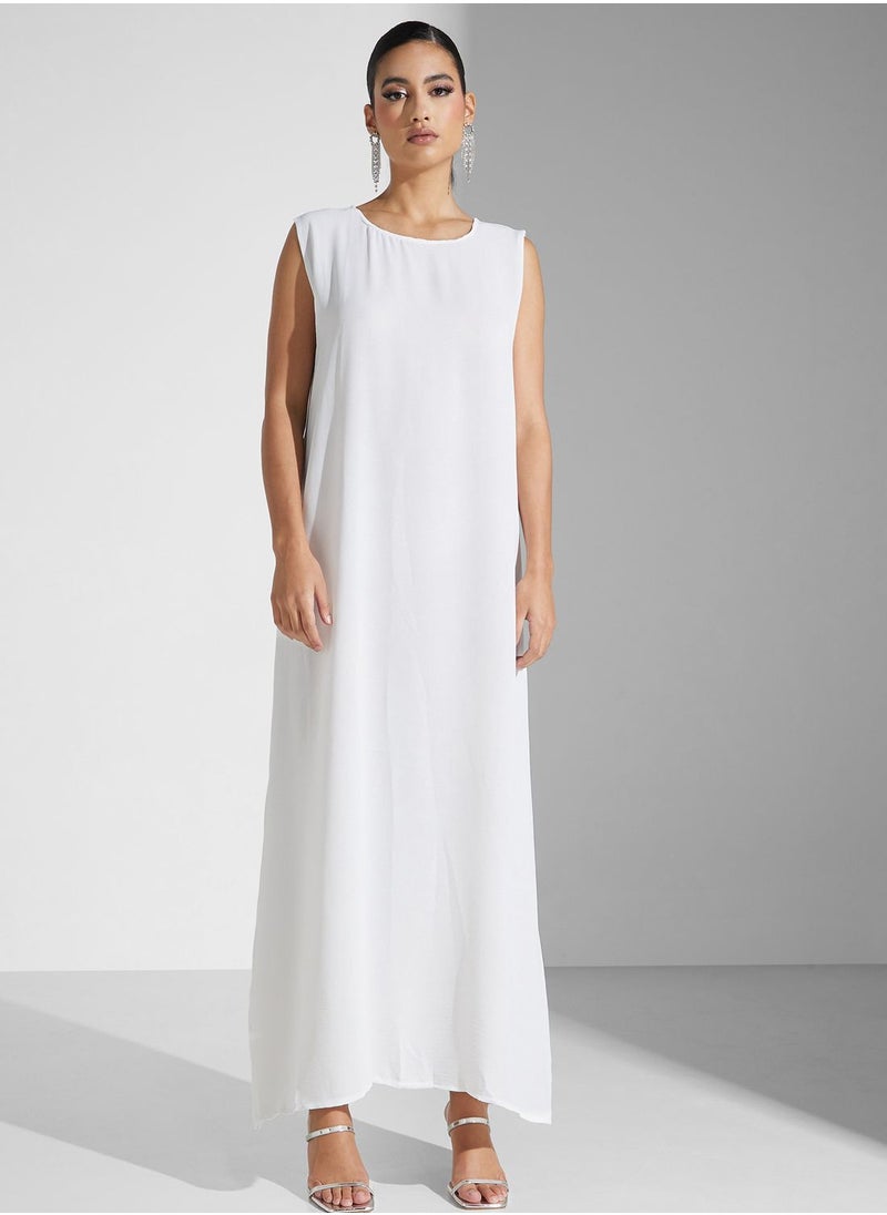 hayas closet - Embellished Front Open Abaya - Image 1