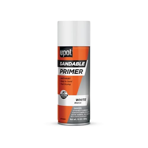 U-POL Sandable Primer, Fast-Drying, Durable & All-Purpose Primer Spray With Anti-Rust Technology, White - Image 1