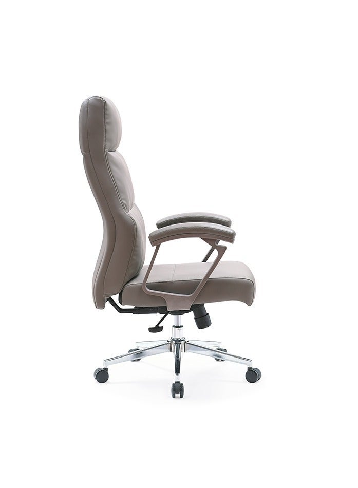 Multiwood Superior Comfort Office Seating with Deep Padding, Posture Support and Relaxed Tilt Function – Grey - Image 4