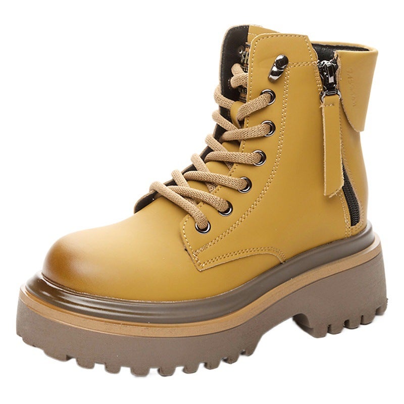 Martin Boots for Women 2026 New Retro Motorcycle Boots and Style Leather Short Work Boots British Style Versatile Women''s Boots - Image 2