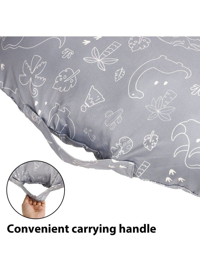 DILIMI Newborn Lounger Cover Removable Cover Ultra Soft Comfortable Lounger Slipcover Removable Cover For Infant Lounger Pillow Dinosaur - Image 3