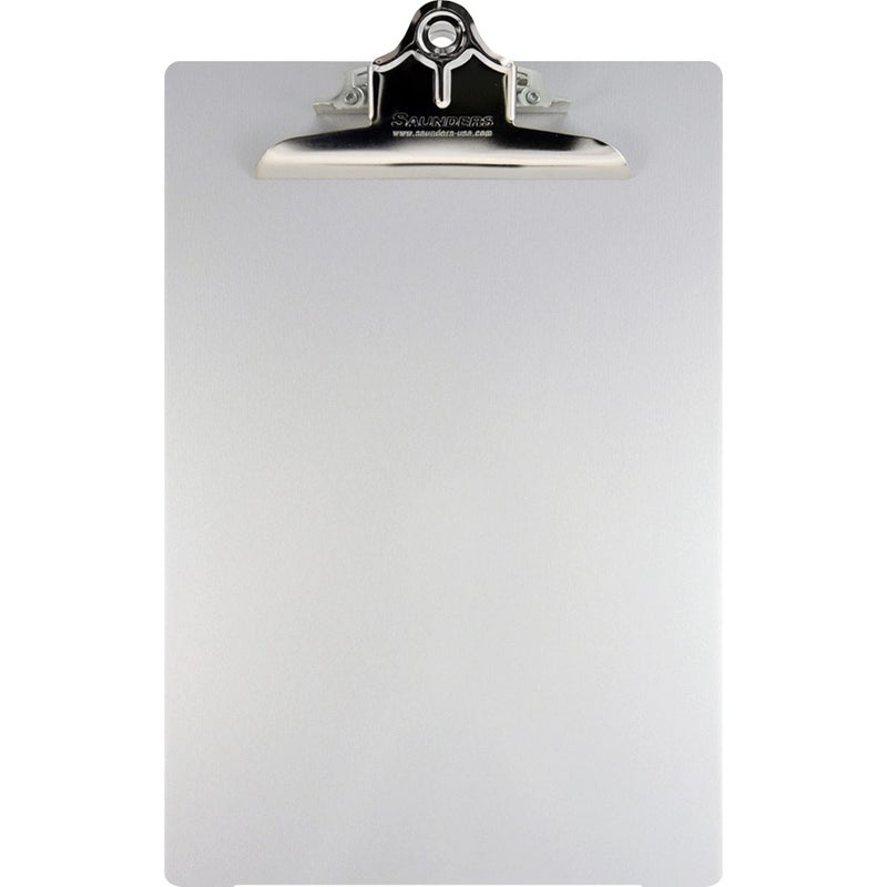 Saunders Aluminum Round Corner Clipboards - 1" Clip Capacity - 8 1/2" x 12" - Clamp - Aluminum - Silver - 1 Each - Image 4