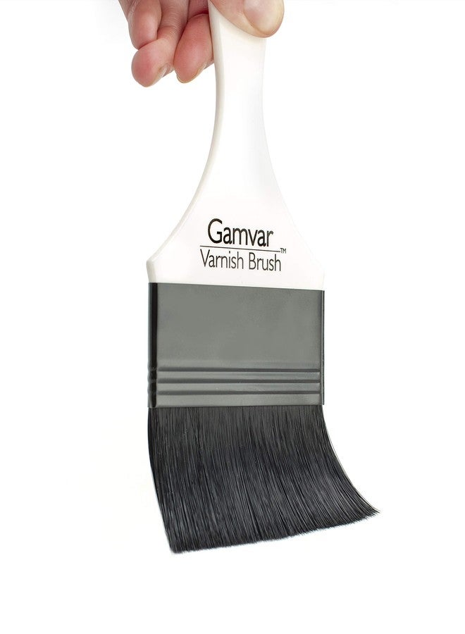 Gamblin Gamvar Varnish Brush 75mm - Professional Paint Brush for Acrylic Varnish Oil Gesso Polyurethane and More! Vegan-Friendly Synthetic Bristles Ideal for Varnishing Interior and Exterior Projects - Image 4