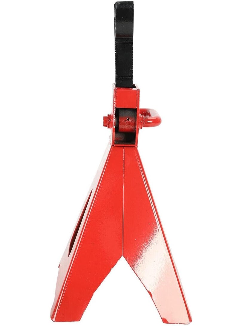 Sharpdo 6 Ton (12,000 LBs) Automotive Jack Stands, Heavy Duty Steel Car Lifting Stand for Garages, Repair Shops, Adjustable Height 14.6"-24", Red, 1 Pair - Image 2