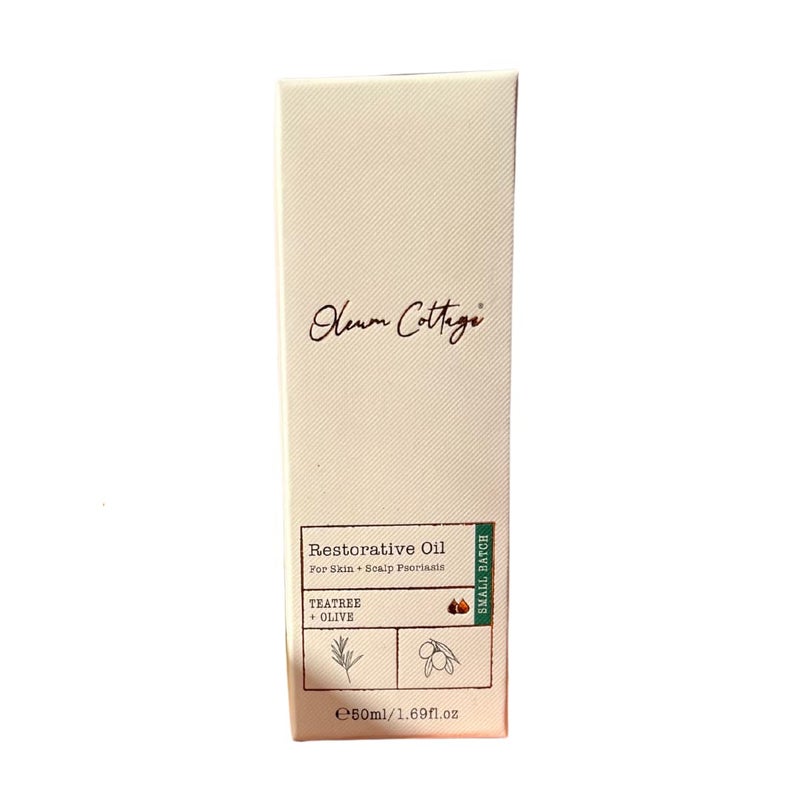 Oleum Cottage زيت أوليوم كوتاج العلاجي للبشرة وفروة الرأس لمرض الصدفية والإكزيما 50 مل زيت الجوجوبا وجوز الهند المعصور على البارد لعلاج التهاب الجلد التماسي ومرض الصدفية - Image 3