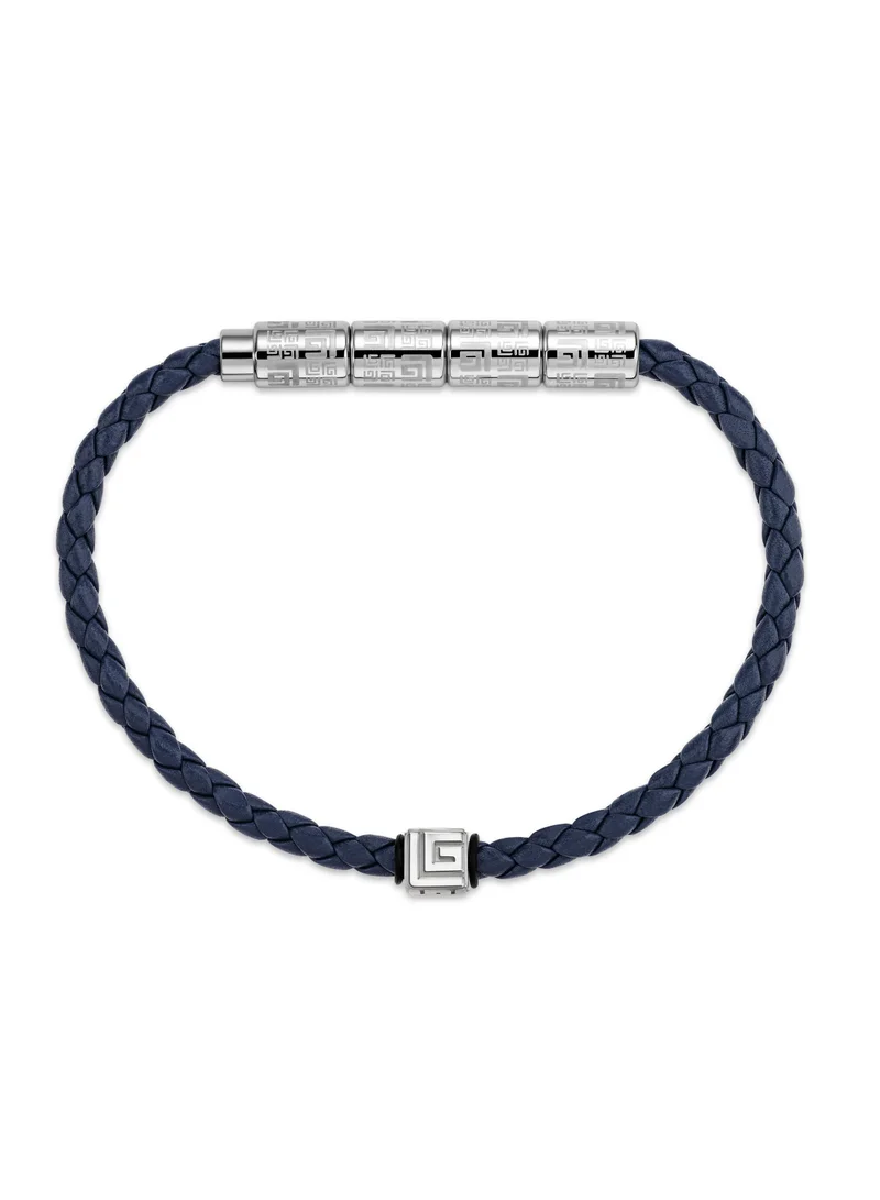 Guy Laroche Gabriel Dark Blue Leather Bracelet