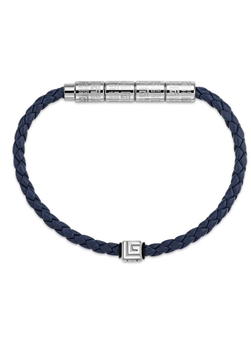 Guy Laroche Gabriel Dark Blue Leather Bracelet