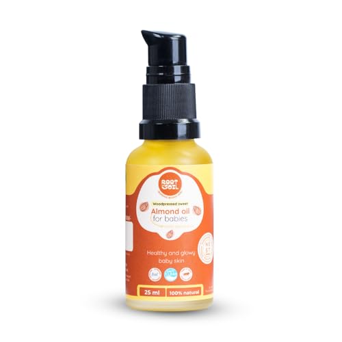 ROOT and SOIL Wood-Pressed Sweet Almond Oil for Babies — 25ml Trial Size | 0+ Months | 100% Pure | Wood-Pressed Cold Process | Newborn Safe | Baby Massage Oil | No Preservatives - Image 1