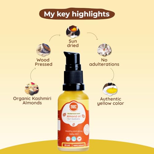 ROOT and SOIL Wood-Pressed Sweet Almond Oil for Babies — 25ml Trial Size | 0+ Months | 100% Pure | Wood-Pressed Cold Process | Newborn Safe | Baby Massage Oil | No Preservatives - Image 5