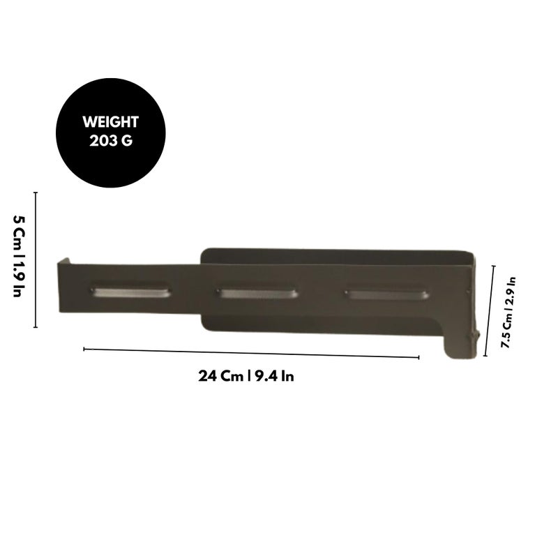 Spillbox Metal Toilet Paper Holder with Mobile Stand, Wall Mounted|Tissue Paper Roll Holder|Toilet Roll Holder for Bathroom Accessories (Large) - Image 3