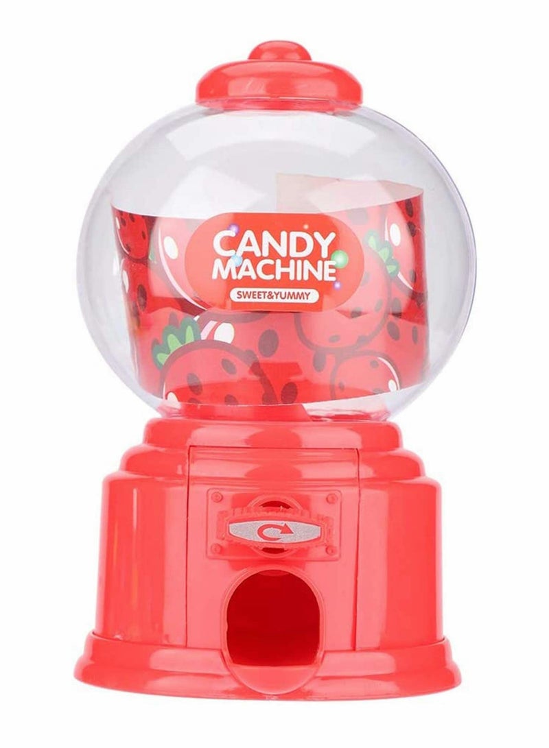Excefore Candy Vending Machine Cute Sweets Mini Candy Machine Bubble Gumball Dispenser Coin Bank - Image 1