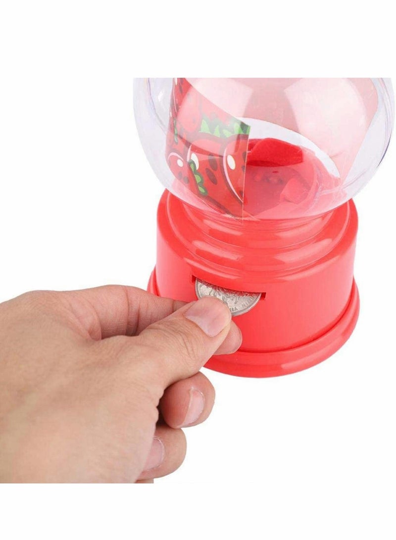 Excefore Candy Vending Machine Cute Sweets Mini Candy Machine Bubble Gumball Dispenser Coin Bank - Image 3