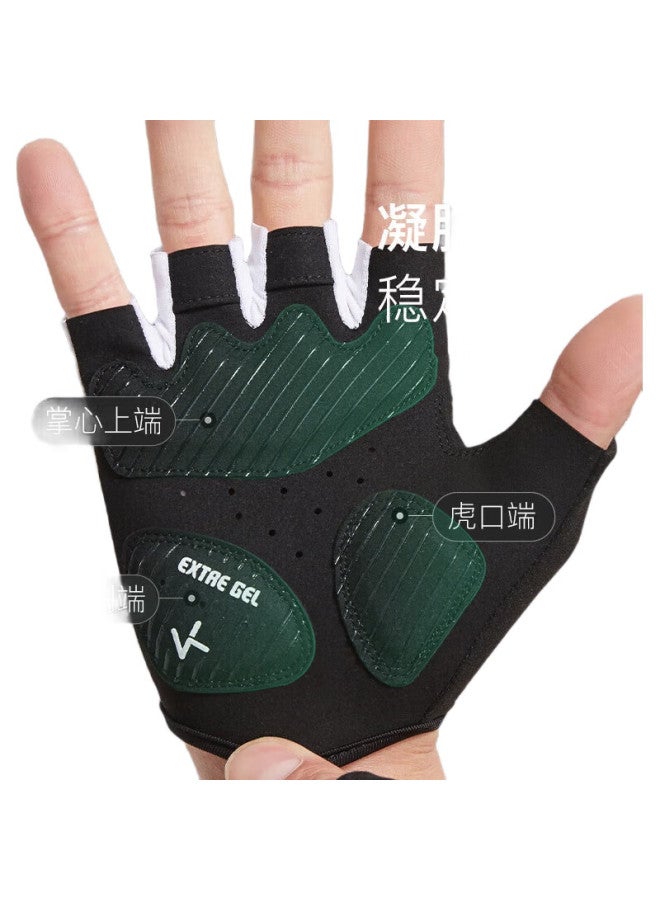 Keep Fitness Gloves For Men And Women, Gel 3D Palm Pads, Sports Equipment Training, Cycling Half-Finger Non-Slip Wrist Guard, Cloud Pink, Size L - Image 1