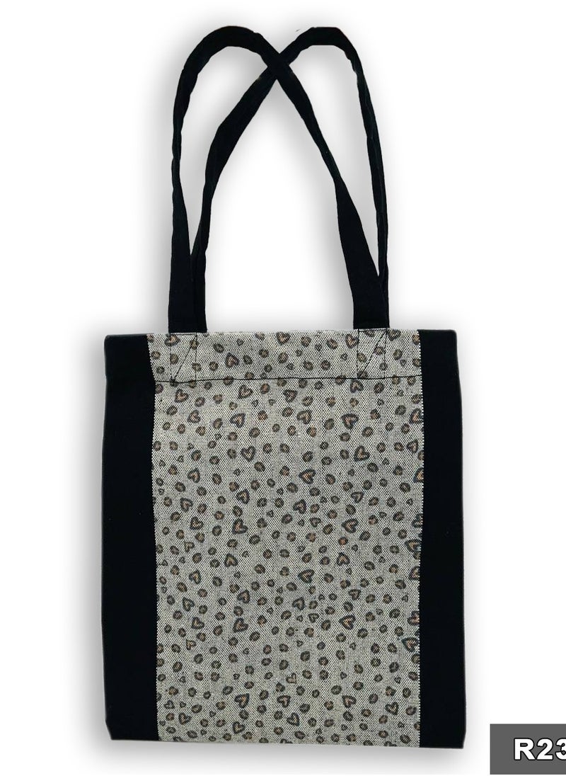Gharibo Bags casual printed linen tote bag  - Image 1