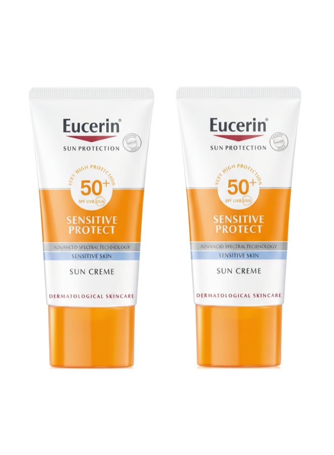 Pack Of 2 Sensitive Protect Sun Cream For Sensitive & Dry Skin - 50ml - Image 1