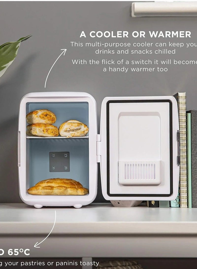 Denx Mini refrigerator suitable for home and car to store hot and cold foods and drinks, 4 liter capacity - Image 4