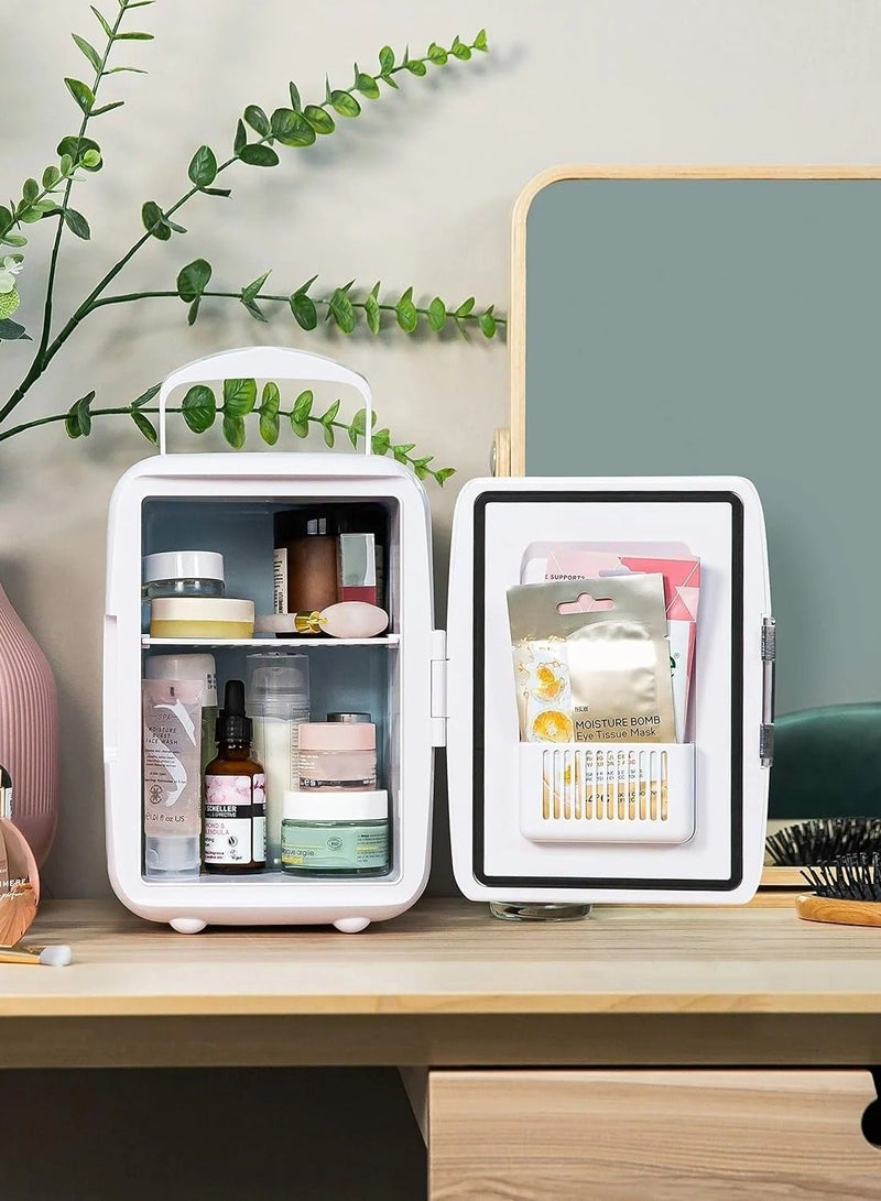 Denx Mini refrigerator suitable for home and car to store hot and cold foods and drinks, 4 liter capacity - Image 1