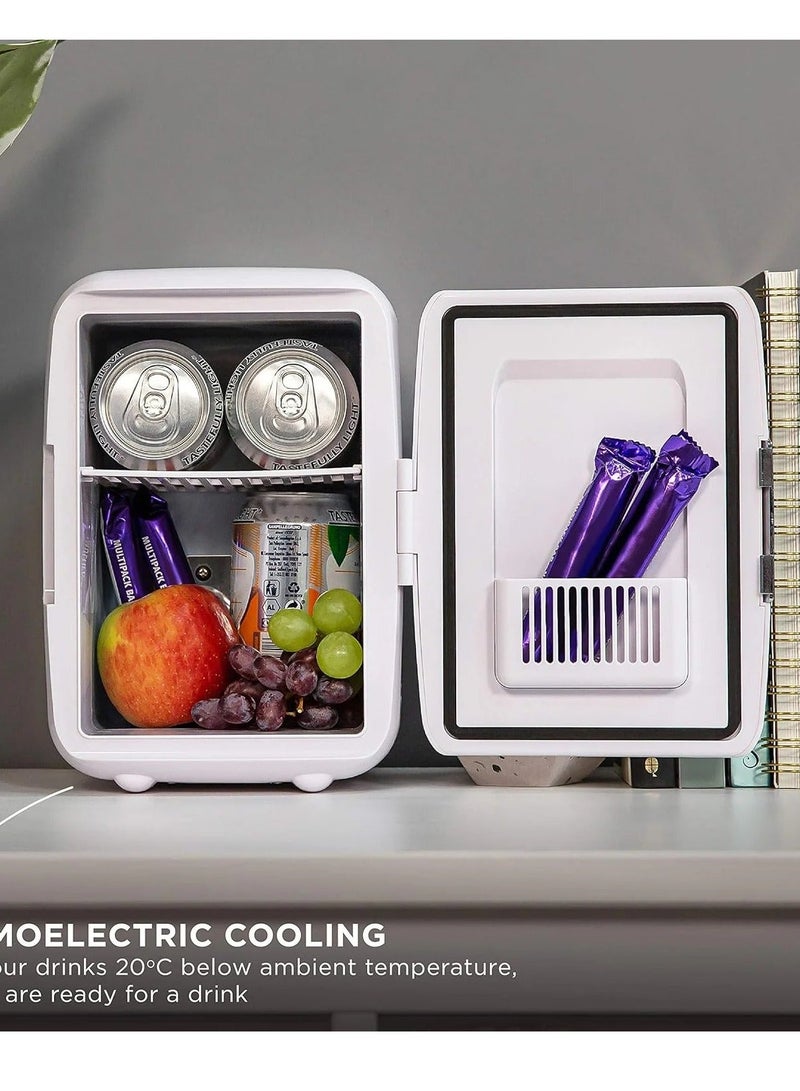 Denx Mini refrigerator suitable for home and car to store hot and cold foods and drinks, 4 liter capacity - Image 5
