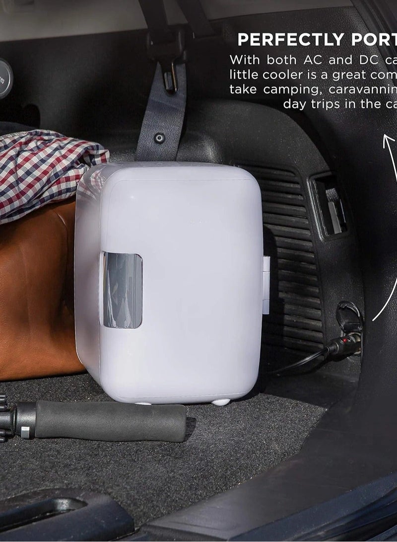 Denx Mini refrigerator suitable for home and car to store hot and cold foods and drinks, 4 liter capacity - Image 3