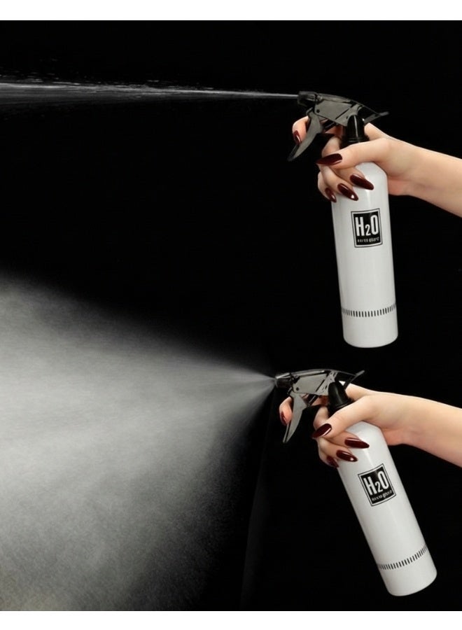 H2O Professional 500ml Hairdressing & Beauty Water Sprayer – Fine Mist Technology for Even Spray – Multi-Purpose Use for Hair Styling, Skin Moisturizing, Body Cooling, and Plant Watering – Lightweight Portable Design with Easy Press Trigger – Ideal for Salons, Home, Travel – White - Image 2