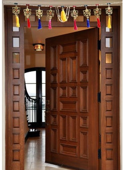 Saugat Traders Saugat Traders Door Hanging Toran with Set of Tealight Candle Holder for Home Decor-Diwali Decoration-Pooja Room  - Image 2