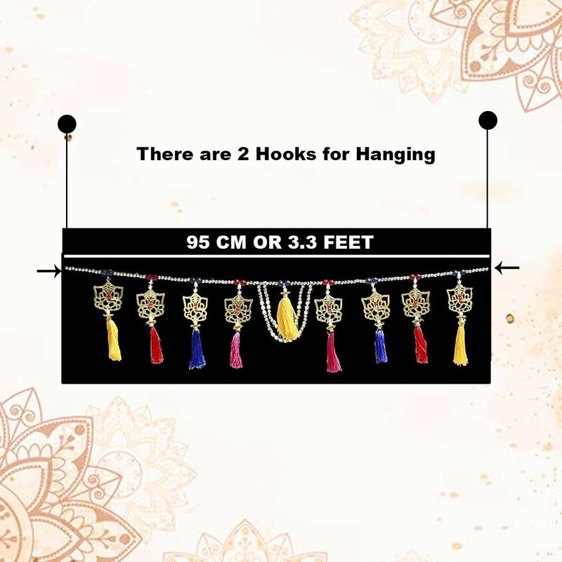 Saugat Traders Door Hanging Toran with Set of Tealight Candle Holder for Home Decor-Diwali Decoration-Pooja Room - Image 4