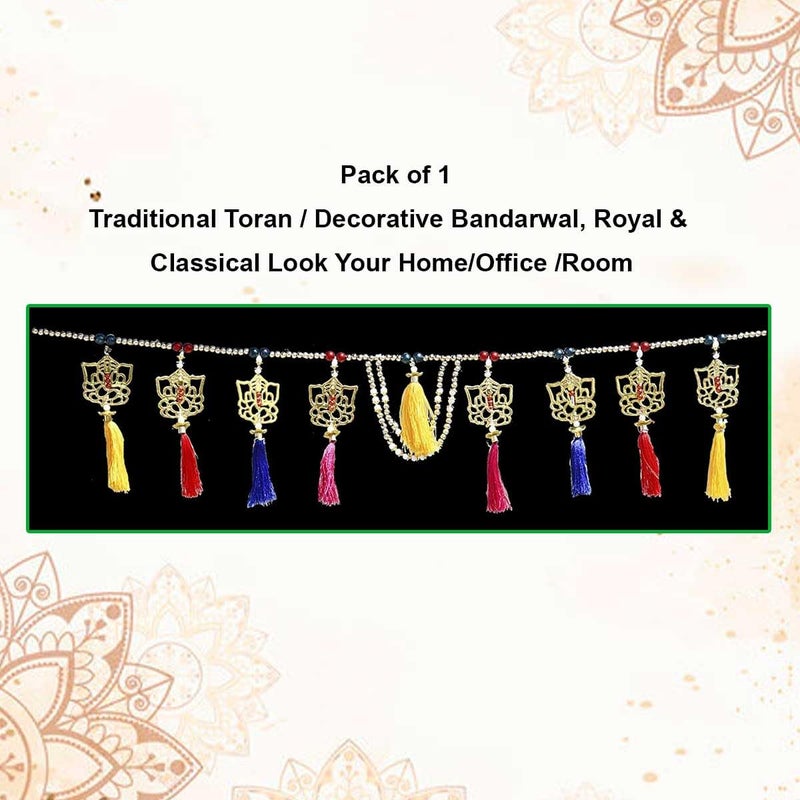 Saugat Traders Door Hanging Toran with Set of Tealight Candle Holder for Home Decor-Diwali Decoration-Pooja Room - Image 3