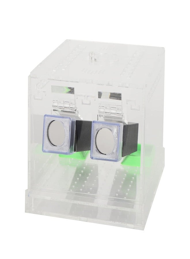 plplaaoo Acrylic Cricket Keeper with Tubes-Reptile Feeding Cricket Keeper with Feces Layer & Ventilated Lid,Transparent Crickets Enclosure for Observation,Feeder Insect Storage,Includes Food/Water Tubes (L) - Image 1