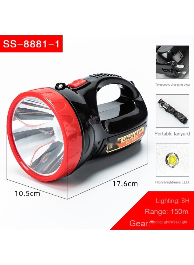 كشاف محمول عالي القدرة قابل لإعادة الشحن - ضروري للطوارئ في الهواء الطلق