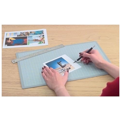 X-ACTO Self-Healing Cutting Mat, Nonslip Bottom, 1-Inch Grid, 18" x 24", Gray - DIY, Hobby, Professional Crafting - Image 3