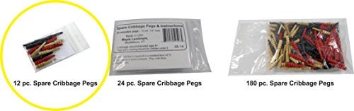 Maple Landmark Spare Wood Cribbage Pegs  12 pc. - Made in The USA - Image 4
