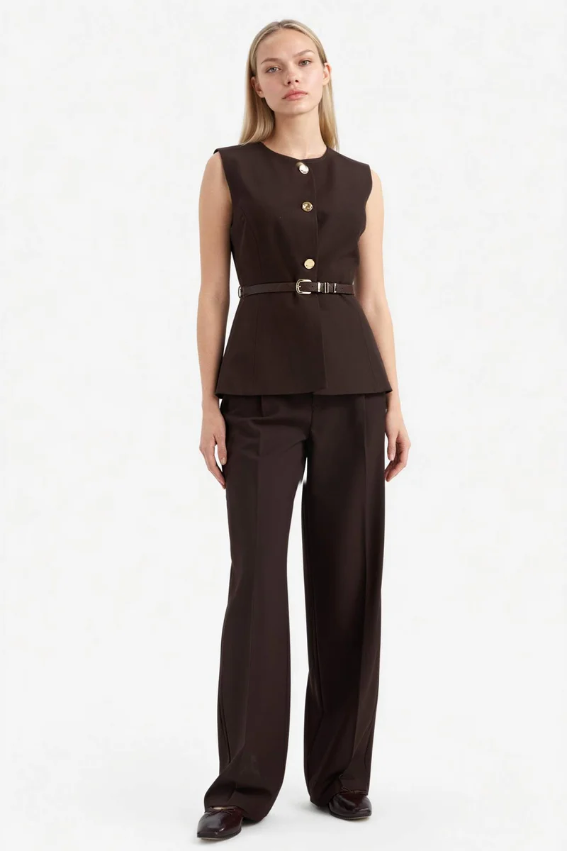 DeFacto Slim Fit Crew Neck Vest