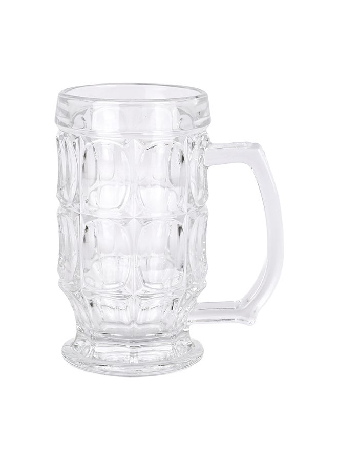 Ollieroo Set of 2 390ml Beer Stein Mugs, German Clear Large Tall Beer Glasses With Handle, Beer Glasses For Freezer, Beer Cups Drinking Glasses - Image 5
