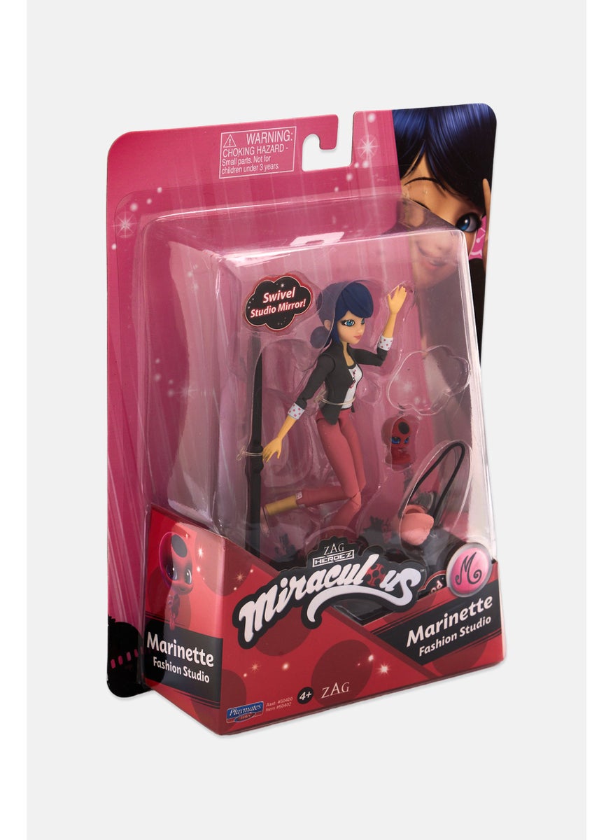 ZAG Heroez Miraculous Super Poseable Marinette Fashion Studio Doll, Pink  - Image 3