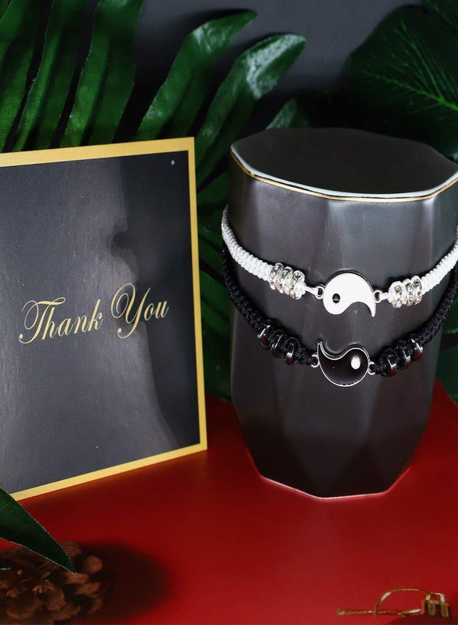 Moncinday Best Friend Bracelets for 2 matching Bracelets, Bff Bracelets for 2 Yin Yang Friendship Bracelets for men women Color2 - Image 3