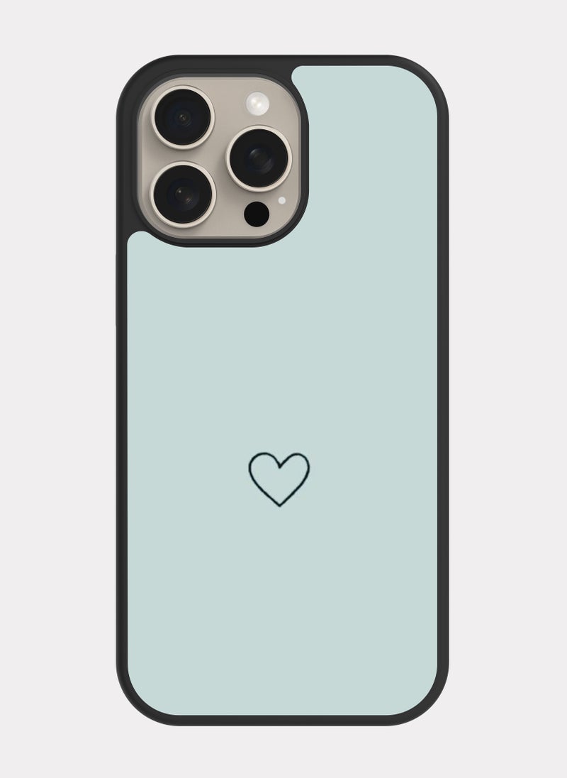 PXLAAT iPhone 15 Pro Max case cover Green Heart