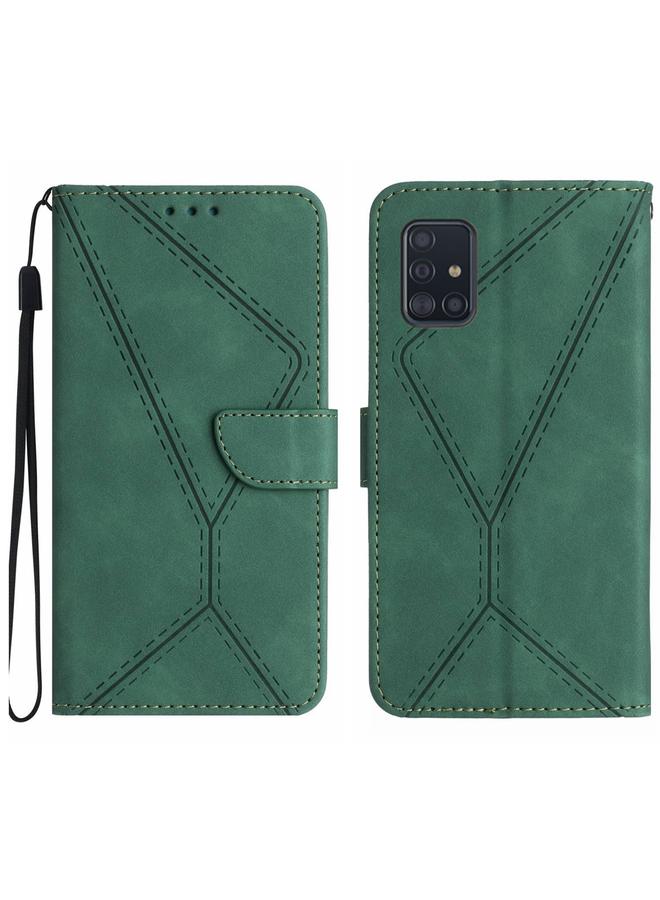 اس-توب جراب لهاتف Samsung Galaxy A71 5G مصنوع من الجلد المنقوش - Image 1