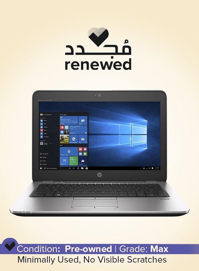 Renewed - EliteBook 820 G4 With 12.5-Inch Display Screen,Core i5/Quad Core/7th Gen/8GB RAM/256GB SSD/Windows 10 English Grey