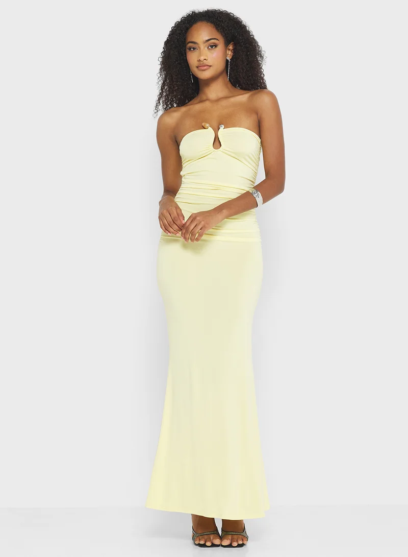 Ginger Bandeau Ring Detail Beach Dress