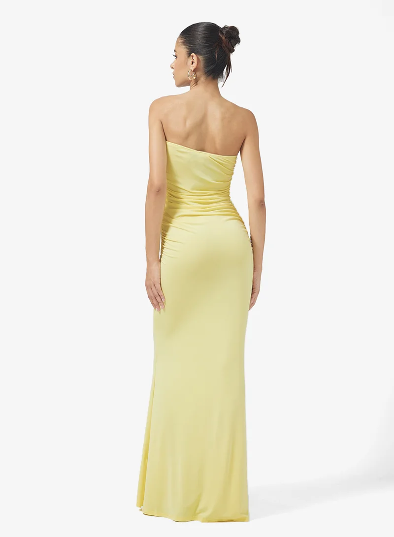 جينجر Bandeau Ring Detail Beach Dress