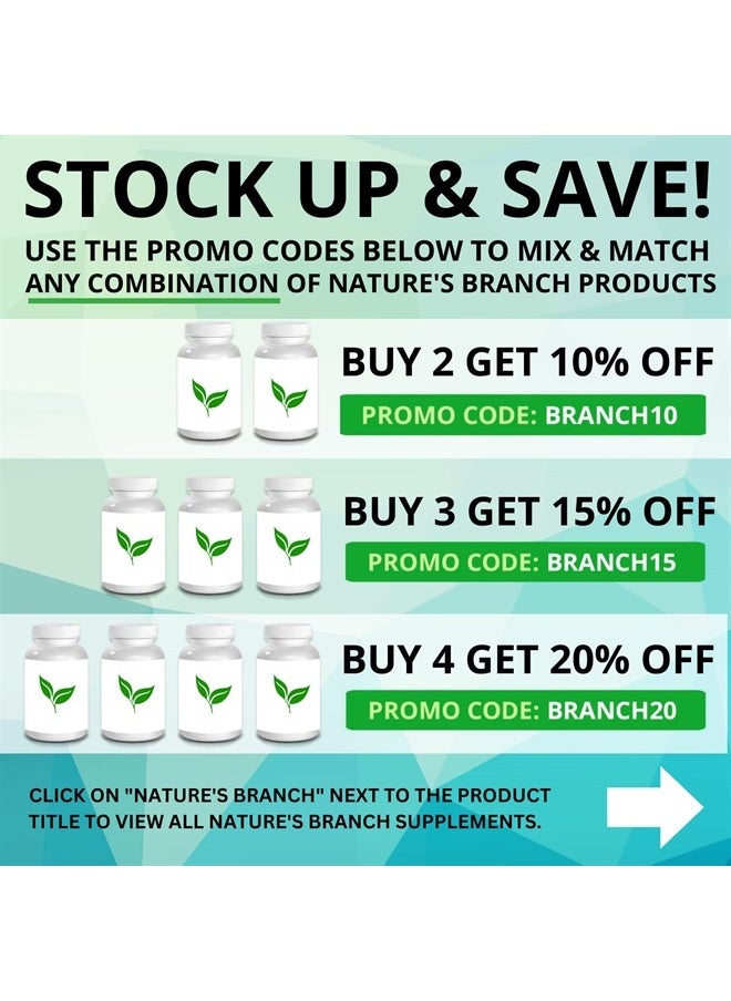 Nature's Branch - Best Triple Strength Omega 3 Fish Oil Pills - 180 Capsules - 2400mg High Potency Burpless Lemon Flavor 864mg EPA 576mg DHA Ultra Pure Liquid Softgels for Brain Joints Eyes Heart Health Supplement - Image 1