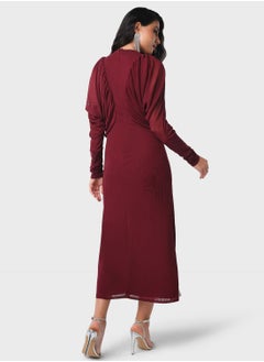 Threadz by Ajooni Embellished Shimmer Detail Dress  - Image 2