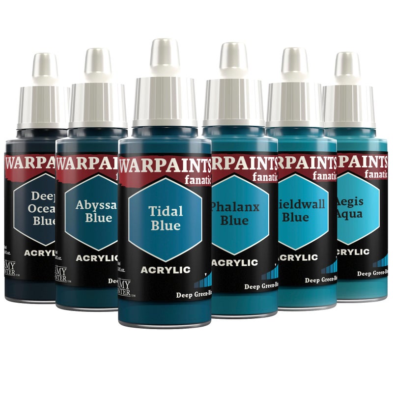 The Army Painter Warpaints Fanatic Flexible Triad Deep GreenBlues 6 x 18 ml acrylic paints Miniature quality hobby paint for Dungeons and Dragons DnD Warhammer Miniatures - Image 2