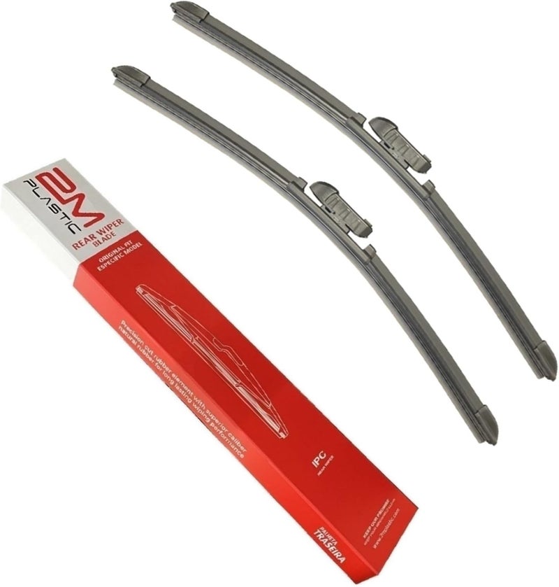 2M PLASTIC Front and Rear Wiper Blades For Honda HR-V 2023-2024 26" 17" 12" Premium All-Season OEM Quality - Image 2