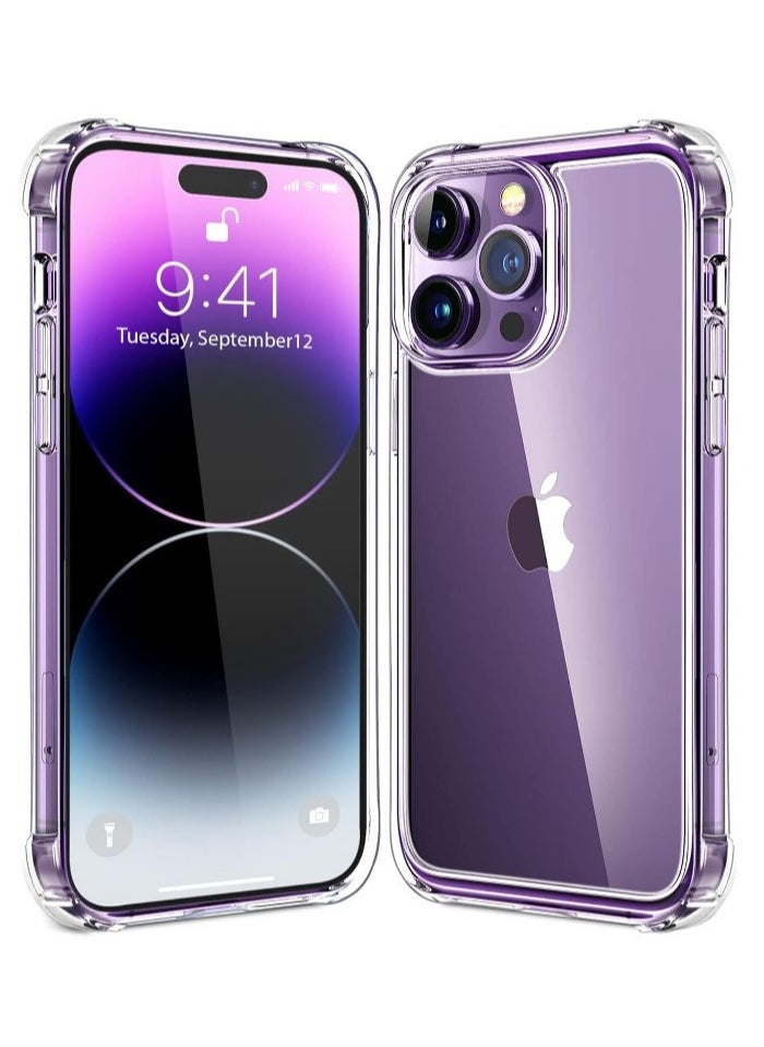 Generic Magnetic Case for iPhone 14 Pro Max - Clear Magnetic Hard Slim Thin Case, Ultra Safe Shock Absorbent Anti-Scratch Anti-Drop Clear Color PC - Scratch Resistant Shock Absorbent Protective Case with Raised Edges for Enhanced Corner Protection, for iPhone 14 Pro Max 6.7 inch 2022 Release, Ultra Clear - Protective Case for iPhone 14 Pro Max - Compatible with MagSafe Charger, Anti-Scratch Shockproof Slim Design for Women Men - Back Protective Case - Support Wireless Charging  - Image 1