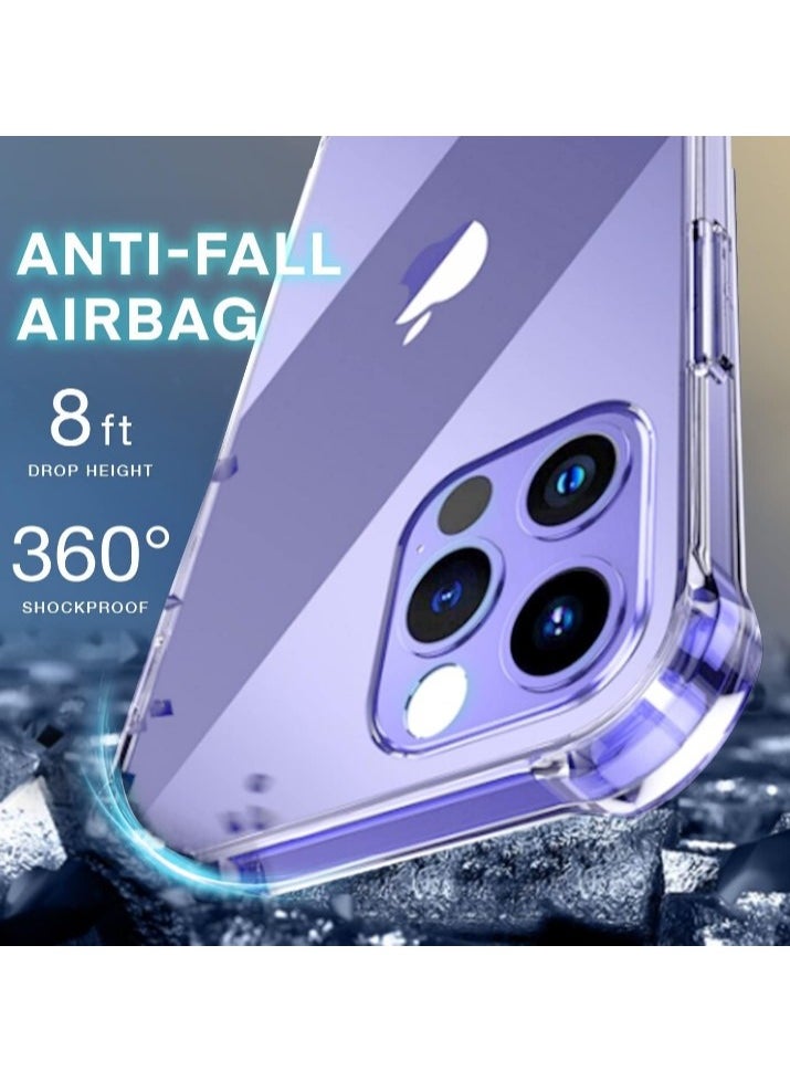 Generic Magnetic Case for iPhone 14 Pro Max - Clear Magnetic Hard Slim Thin Case, Ultra Safe Shock Absorbent Anti-Scratch Anti-Drop Clear Color PC - Scratch Resistant Shock Absorbent Protective Case with Raised Edges for Enhanced Corner Protection, for iPhone 14 Pro Max 6.7 inch 2022 Release, Ultra Clear - Protective Case for iPhone 14 Pro Max - Compatible with MagSafe Charger, Anti-Scratch Shockproof Slim Design for Women Men - Back Protective Case - Support Wireless Charging  - Image 3